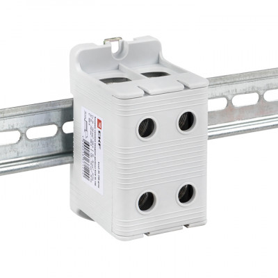 Фотография Клемма силовая вводная двойная КСВ 35-150 серая EKF PROxima, артикул kvs2-35-150-grey