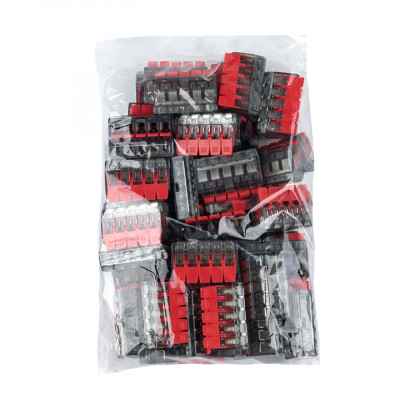 Фотография Клемма СМК 221-415 5 отверстий 0.2-4.0 мм2 (50шт.) EKF PROxima, артикул plc-smk-221-415