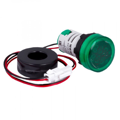 Фотография Индикатор значения тока и напряжения зеленый ED16-22AVD 100А EKF PROxima, артикул ed16-22avd-g