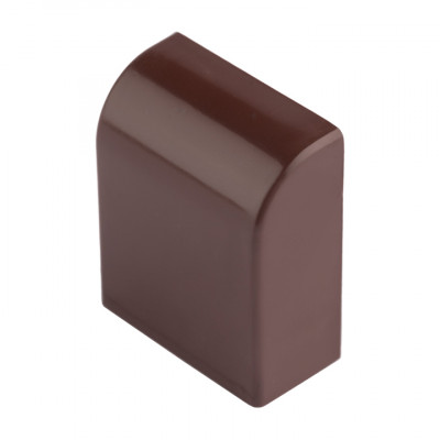 Фотография Заглушка (25х16) (4 шт) темное дерево EKF-Plast, артикул ecd-25-16x4