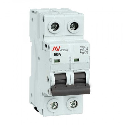 Фотография Выключатель нагрузки AVN 2P 100A EKF AVERES, артикул avn-2-100-av