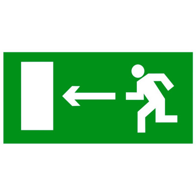 Фотография Знак Направление к эвакуационному выходу налево 150х300мм EKF PROxima, артикул an-5-05