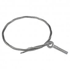 Трос стальной с рым-болтом М6 L=1 М (2 мм) EKF