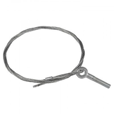 Фотография Трос стальной с рым-болтом М6 L=10 М (2 мм) EKF, артикул trrbm6-10