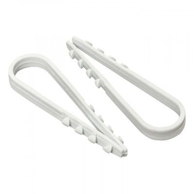 Фотография Дюбель-хомут для круглого кабеля  (5-10мм) белый (100шт.) EKF PROxima, артикул plc-ncc-5x10w