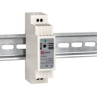 Фотография Блок питания 12В DR-15W-12 EKF PROxima, артикул dr-15w-12