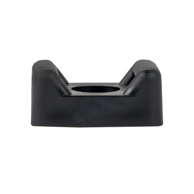 Фотография Площадка под хомуты (22x16) с монтажным отверстием М4 чёрная (100шт.) EKF PROxima, артикул pmo-22-16-b