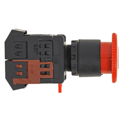 Фотография Кнопка AE-22 поворотная блокировка NO+NC Грибок EKF PROxima, артикул pbn-ae