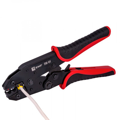 Фотография Пресс-клещи ПК-01 ( 0.5-6.0 мм2 НКИ НВИ) EKF Expert, артикул pk-01-exp