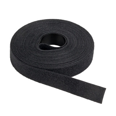 Фотография Хомут-липучка 16 мм (5м ролл) черный EKF PROxima, артикул hlft-1-b