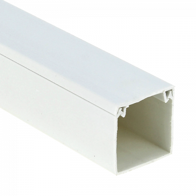 Фотография Канал кабельный (40х40) (24 м) белый EKF-Plast, артикул kk-40-40