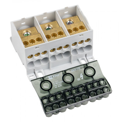 Фотография Блок распределительный КБР тройной 175A EKF PROxima, артикул kbr3-175