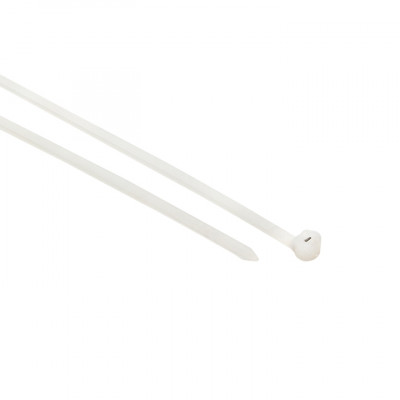 Фотография Хомут нейлоновый со стальным зубом (б), 4x200 (100шт) EKF PROxima, артикул plc-fl-ctsbw-4x200