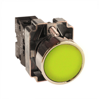 Фотография Кнопка BA51 желтая NO EKF PROxima, артикул xb2-ba51