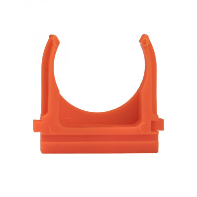 Фотография Крепеж-клипса d25 мм (10 шт) оранжевая EKF-Plast, артикул derj-z-25o