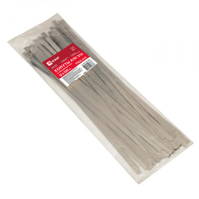 Фотография Хомут AISI 316 из нержавеющей стали, 12x520 (100 шт.) FlexLock PROxima, артикул plc-fl-tss-316-12x520