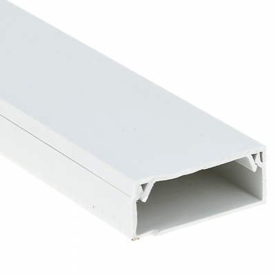 Фотография Канал кабельный (80х40) (12 м) белый EKF-Plast, артикул kk-80-40