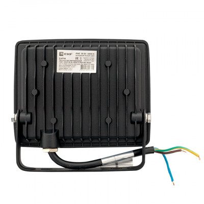 Фотография Прожектор светодиодный СДО-3003 30Вт 6500К IP65 EKF Basic, артикул FLL-3003-30-6500