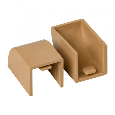 Фотография Заглушка (25х25) (4 шт) светлое дерево EKF-Plast, артикул ecl-25-25x4