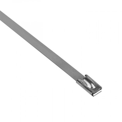Фотография Хомут AISI 304 из нержавеющей стали, 4.6x290 (10 шт.) FlexLock PROxima, артикул plc-fl-tss-304-4.6x290-r