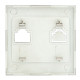 Фотография Валенсия лицевая панель розетки Phone 1-местная кашемир EKF PROxima, артикул EST01-L-034-40