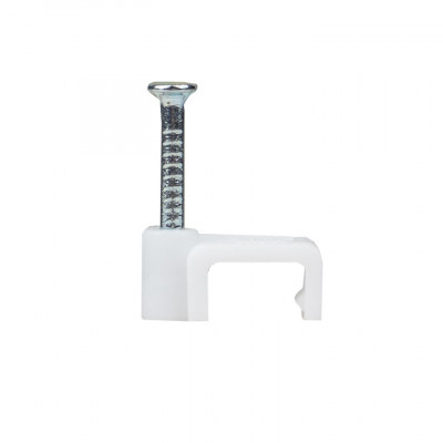 Фотография Скоба крепежная квадратная (плоская)  (7мм.) (50шт.) EKF PROxima, артикул plcn-ss-7