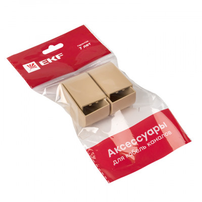 Фотография Заглушка (25х25) (4 шт) светлое дерево EKF-Plast, артикул ecl-25-25x4