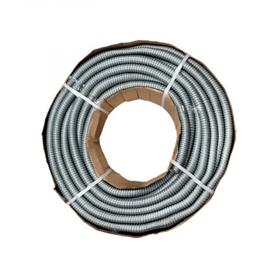 Фотография Металлорукав Р3-ЦХ-10 с протяжкой (100 м) EKF PROxima, артикул mrzn-10-100