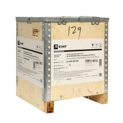 Фотография ВА-450 1000/1000А 3P 50кА стационарный EKF PROxima, артикул mccb450-1000-1000