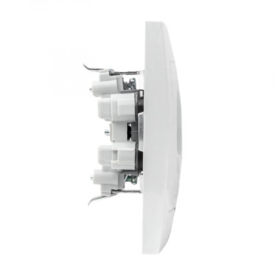 Фотография Валенсия розетка 2-местная б/з 10А белая с защ. штор. EKF PROxima, артикул EWR10-102-10