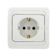 Фотография Лондон Розетка 1-местная с заземлением 16А белая EKF PROxima, артикул EER16-028-10