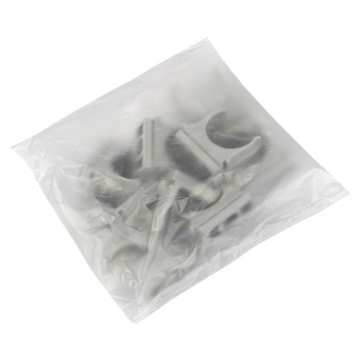 Фотография Крепеж-клипса d25 мм (10 шт) серая EKF-Plast, артикул derj-z-25n-r