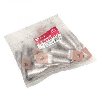 Фотография Наконечник алюмомедный  ТАМ 70-10-12 EKF PROxima, артикул tam-70-10-12