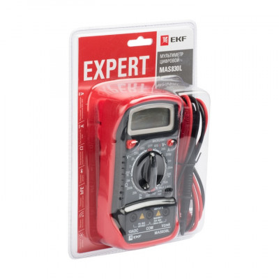 Фотография Мультиметр цифровой MAS830L EKF Expert, артикул In-180701-pm830L