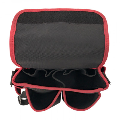 Фотография Сумка монтажника поясная с крышкой и  ремнем С-14 EKF, артикул C-14