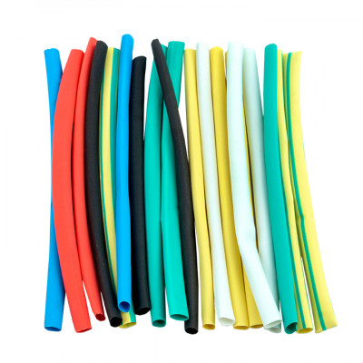 Фотография Термоусаживаемая трубка ТУТ нг 4/2 набор:7 цветов по 3шт. 100мм. EKF PROxima, артикул tut-n-4