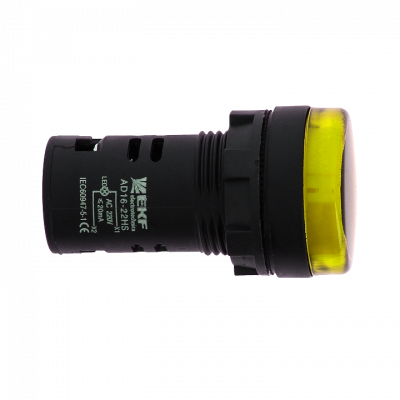 Фотография Матрица светодиодная AD16-16HS желтый 230 В AC (16мм) EKF PROxima, артикул ledm-ad16-16-y