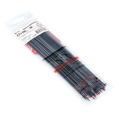 Фотография Хомут P6.6 стандартный (ч), 2.5x200 (50шт) FlexLock PROxima, артикул plc-fl-ctsb-2.5x200-r