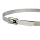 Фотография Хомут AISI 304 из нержавеющей стали, 4.6x260 (100 шт.) FlexLock PROxima, артикул plc-fl-tss-304-4.6x260
