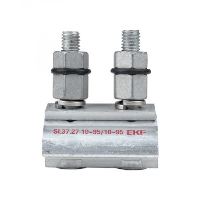 Фотография Зажим ответвительный плашечный SL37.27 10-95 мм2 / 10-95 мм2 EKF PROxima, артикул sl-37.27