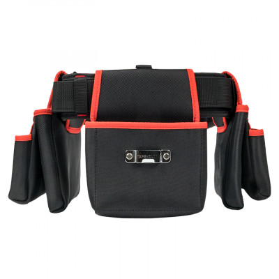 Фотография Сумка-пояс двухсекционная усиленная с двухшпеньковым ремнем С-12 EKF Master, артикул c-12