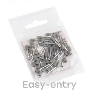 Фотография Наконечник штыревой втулочный  НШвИ 0,75-12 (50шт.) EKF, артикул nhvi-0.75-12