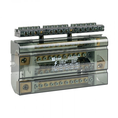 Фотография Дополнительная шина (14 отв.) для блока распределительного (кросс-модуля) 160A EKF PROxima, артикул eb-160-14