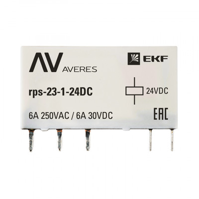 Фотография РП slim 23/1 6A 24В DC EKF AVERES, артикул rps-23-1-24DC