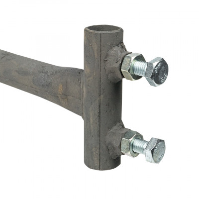 Фотография Держатель мачты молниеприемника к стене, D=40мм, вынос 530мм EKF PROxima, артикул lp-530-04018-sp