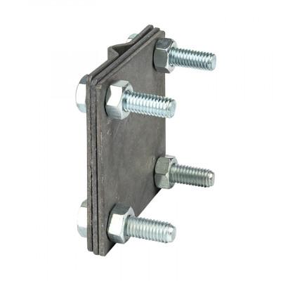 Фотография Зажим полоса 40 - прут 10 (3 пластины 70x70мм) HZ EKF PROxima, артикул lp-g3101