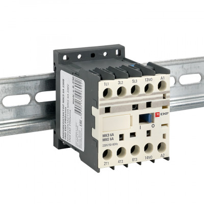 Фотография Миниконтактор МКЭ  6А 230В 1NO EKF PROxima, артикул Mctr-s-6-230