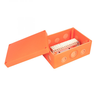 Фотография Коробка распаячная огнестойкая (176х126х74) 14 кк/0,5-4мм²/12 мв IP66 EKF PROxima, артикул plc-kmrf-176-144