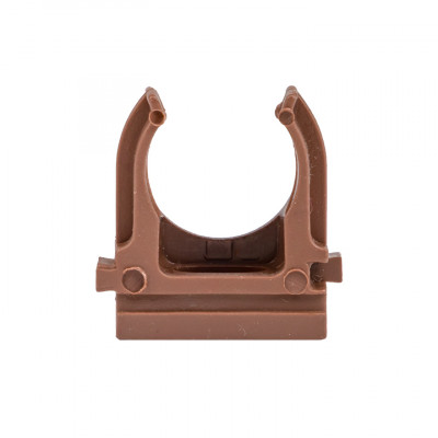 Фотография Крепеж-клипса d25 мм (10 шт) темное дерево EKF-Plast, артикул derj-z-25d