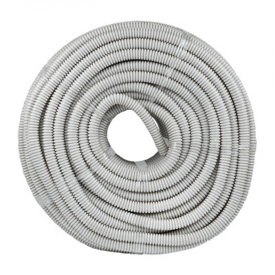 Фотография Труба гофрированная ПВХ с протяжкой d20 мм (100 м) серая EKF-Plast, артикул tg-z-20